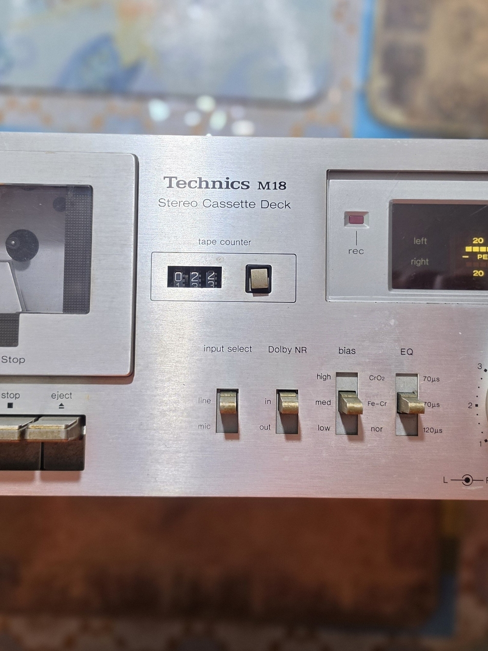 Technics M18 Stereo Cassette Deck - Silver